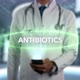 Antibiotics Male Doctor Hologram Treatment Word - VideoHive Item for Sale