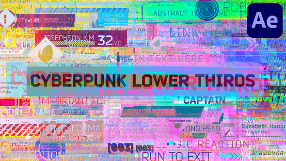 Cyberpunk Lower Thirds