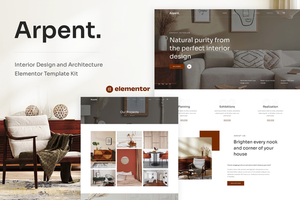 Arpent - Interior Design and Architecture Elementor Template Kit