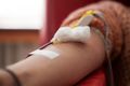 Blood transfusion closeup of arm - PhotoDune Item for Sale