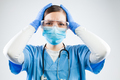 Desperate young female doctor portrait - PhotoDune Item for Sale