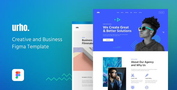 Urho – Creative Studio Figma Template