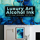 Luxury Art Abstract Alcohol Ink Blue Backgrounds - GraphicRiver Item for Sale