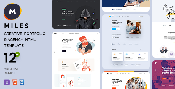 Miles - Creative Portfolio & Agency HTML Template