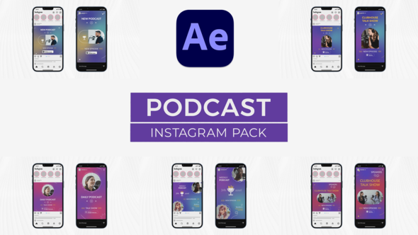 Podcast Instagram Pack for After Effects