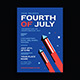 Blue Fourth Of July Celebration Flyer - GraphicRiver Item for Sale