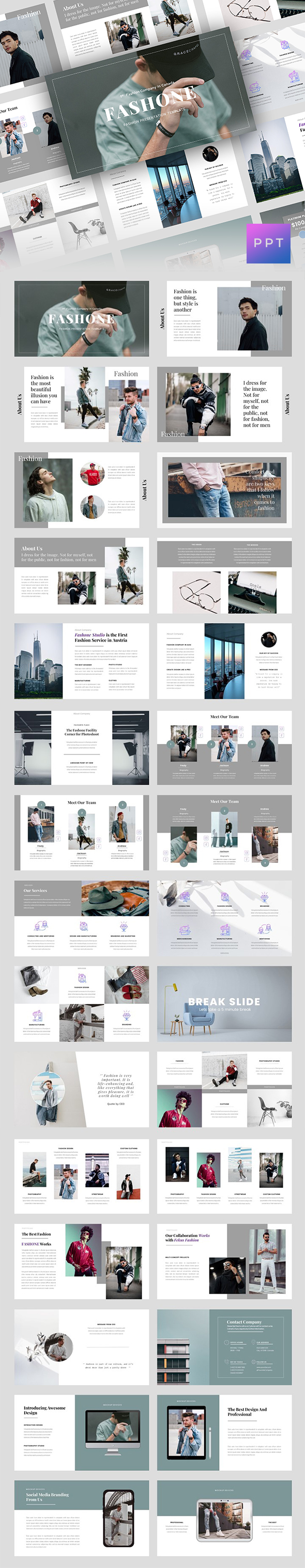 Fashone – Fashion Agency PowerPoint Template