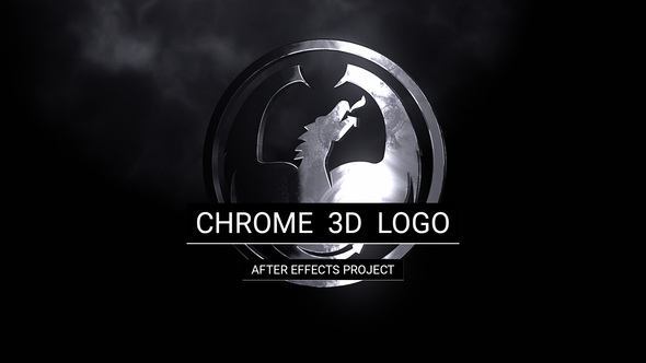 Chrome 3D Logo alt