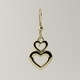 Two hearts earrings 3D model - 3DOcean Item for Sale