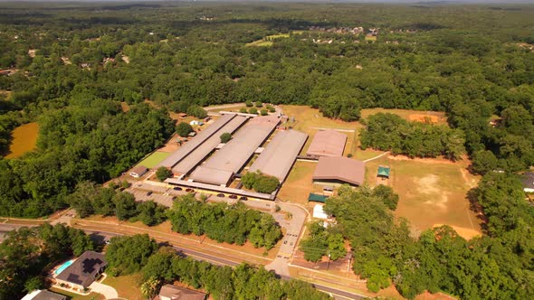 Aerial Video Buck Lake Elementary School Tallahassee Fl Usa