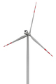 Wind turbine on white background - PhotoDune Item for Sale