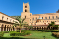 Cloister courtyard with tower at the Monreale Abbey - PhotoDune Item for Sale