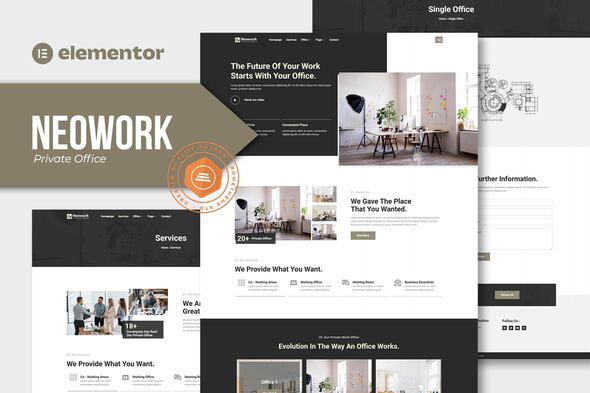 Neowork - Private Office  Elementor Template Kit