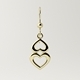 Earrings with a pair of hearts 3D model - 3DOcean Item for Sale