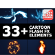 Cartoon Flash FX Elements Pack | Motion Graphics - VideoHive Item for Sale