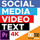 Social Media Video Text -V1 Premiere Pro - VideoHive Item for Sale