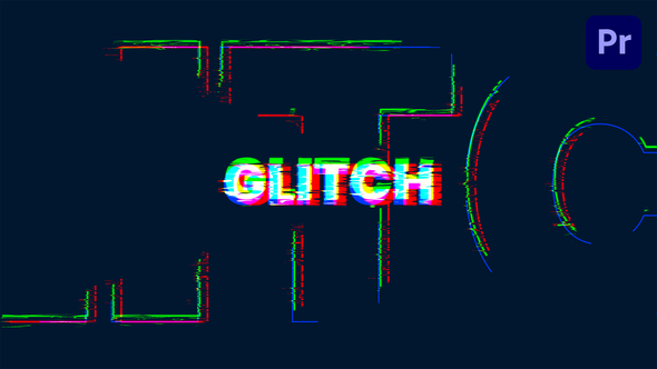 Glitch Text Intro | Mogrt