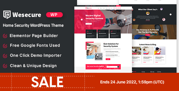 Wesecure – Home Security WordPress Theme