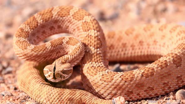 Rattlesnake in the desert of Norther Arizona