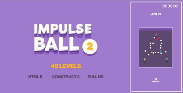 [Download] Impulse Ball 2 – HTML5 Game (Construct3)