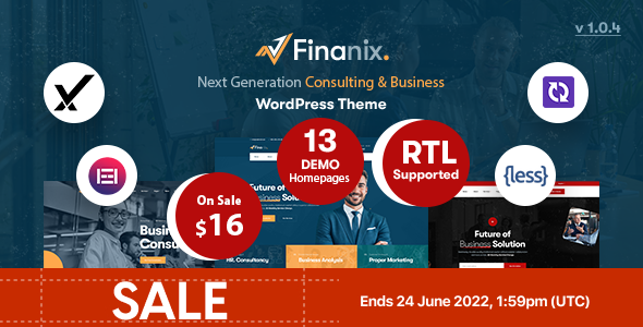 Finanix - Business Consulting WordPress Theme