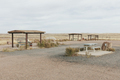 Rest stop and picnic area in vast desert - PhotoDune Item for Sale