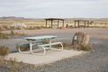 Rest stop and picnic area in vast desert - PhotoDune Item for Sale