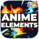 Anime Elements And Transitions | FCPX - VideoHive Item for Sale