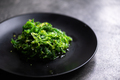 Seaweed Salad in black plate - PhotoDune Item for Sale