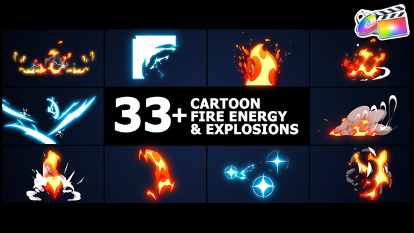 Cartoon Fire Energy And Explosions | FCPX alt