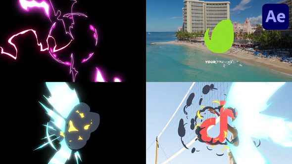 Explosion Logo Opener for After Effects