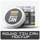 Round Tin Can Mock-Up - GraphicRiver Item for Sale
