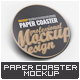 Paper Coaster Label Mock-Up - GraphicRiver Item for Sale