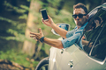 Angry Car Driver with Phone in Hand - PhotoDune Item for Sale