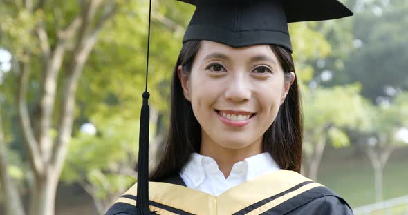 Asian Woman Graduation