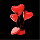 3d model heart balloon present for festival - 3DOcean Item for Sale