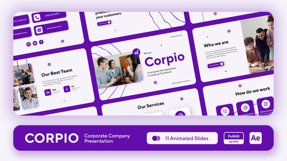 Corpio - Startup and Company Pitch Deck Presentation alt