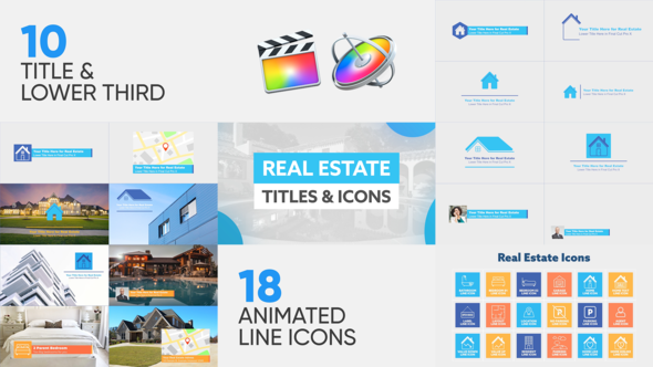 Real Estate Titles & Icons For Final Cut Pro X alt