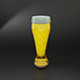 Realistic 3d model glass of classic cold lager beer with foam - 3DOcean Item for Sale