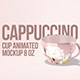 Cappuccino Cup Animated Mockup 8oz - GraphicRiver Item for Sale