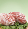 Two big pieces of fresh ham on green leaves - PhotoDune Item for Sale