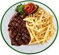 grilled steak and fried potatoes - PhotoDune Item for Sale
