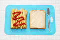 chip butty (french fry sandwich), British food - PhotoDune Item for Sale