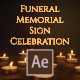 Funeral Memorial Sign Celebration - VideoHive Item for Sale