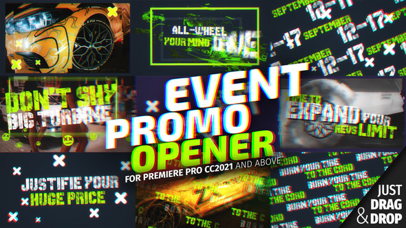Powerful Grunge Event Promo For Premiere Pro MOGRT