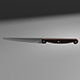 Realistic 3d model classic steak knife - 3DOcean Item for Sale
