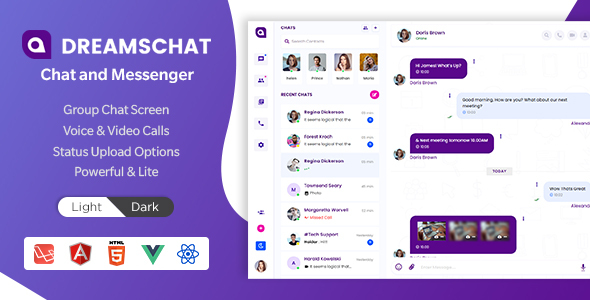 Chat Website Templates from ThemeForest