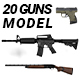 Guns pack WEAPONS - 3DOcean Item for Sale