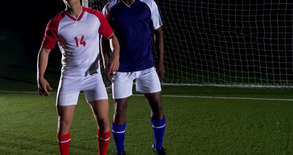 Soccer player playing soccer 4k