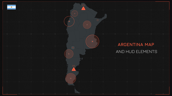 Argentina Map and HUD Elements